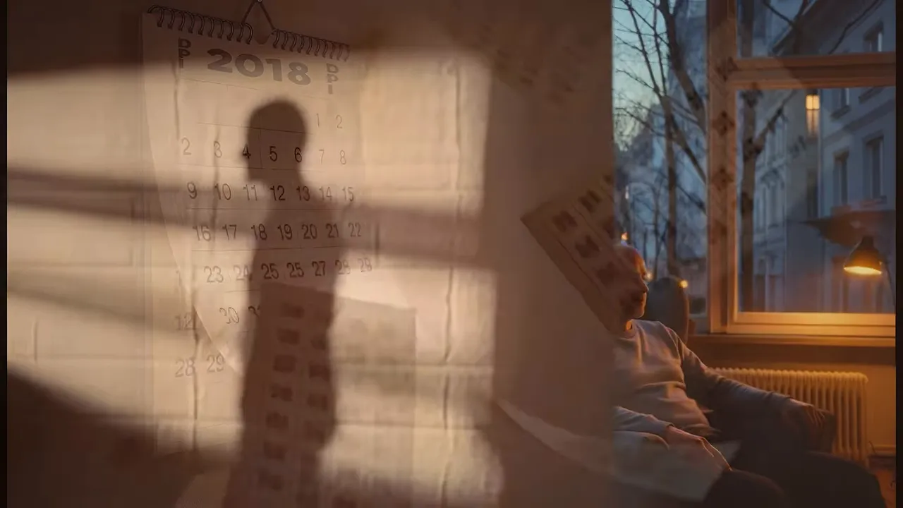 Er sieht seinen Schatten und ist nicht mehr allein.